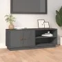 TV-Schrank aus massivem Kiefernholz, grau, 105 x 34 x 40 cm von vidaXL, TV-Möbel - Ref: Foro24-818222, Preis: 84,70 €, Rabatt: %