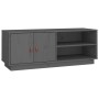 TV-Schrank aus massivem Kiefernholz, grau, 105 x 34 x 40 cm von vidaXL, TV-Möbel - Ref: Foro24-818222, Preis: 85,81 €, Rabatt: %