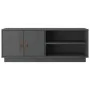 TV-Schrank aus massivem Kiefernholz, grau, 105 x 34 x 40 cm von vidaXL, TV-Möbel - Ref: Foro24-818222, Preis: 84,70 €, Rabatt: %