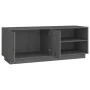TV-Schrank aus massivem Kiefernholz, grau, 105 x 34 x 40 cm von vidaXL, TV-Möbel - Ref: Foro24-818222, Preis: 84,70 €, Rabatt: %