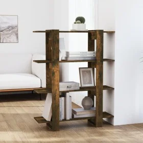 Smoked oak shelf/space divider 100x30x123.5 cm by vidaXL, Bookcases and shelves - Ref: Foro24-813563, Price: 54,89 €, Discoun...