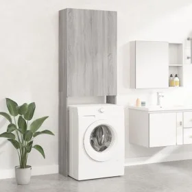 Sonoma gray washing machine cabinet 64x25.5x190 cm by vidaXL, Accessories for washing machines and dryers - Ref: Foro24-81319...