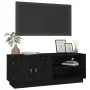 TV-Ständer aus massivem Kiefernholz schwarz 105x34x40 cm von vidaXL, TV-Möbel - Ref: Foro24-818224, Preis: 73,83 €, Rabatt: %