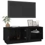 TV-Ständer aus massivem Kiefernholz schwarz 105x34x40 cm von vidaXL, TV-Möbel - Ref: Foro24-818224, Preis: 73,83 €, Rabatt: %