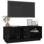 TV-Ständer aus massivem Kiefernholz schwarz 105x34x40 cm von vidaXL, TV-Möbel - Ref: Foro24-818224, Preis: 74,68 €, Rabatt: %