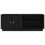 TV-Ständer aus massivem Kiefernholz schwarz 105x34x40 cm von vidaXL, TV-Möbel - Ref: Foro24-818224, Preis: 73,83 €, Rabatt: %