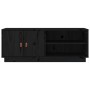 TV-Ständer aus massivem Kiefernholz schwarz 105x34x40 cm von vidaXL, TV-Möbel - Ref: Foro24-818224, Preis: 74,68 €, Rabatt: %