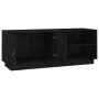 TV-Ständer aus massivem Kiefernholz schwarz 105x34x40 cm von vidaXL, TV-Möbel - Ref: Foro24-818224, Preis: 73,83 €, Rabatt: %
