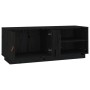 TV-Ständer aus massivem Kiefernholz schwarz 105x34x40 cm von vidaXL, TV-Möbel - Ref: Foro24-818224, Preis: 74,68 €, Rabatt: %