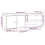 TV-Ständer aus massivem Kiefernholz schwarz 105x34x40 cm von vidaXL, TV-Möbel - Ref: Foro24-818224, Preis: 73,83 €, Rabatt: %