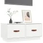 Massiver TV-Schrank aus weißem Kiefernholz, 80 x 34 x 35 cm von vidaXL, TV-Möbel - Ref: Foro24-818241, Preis: 84,48 €, Rabatt: %