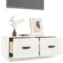 Mueble de TV de madera maciza de pino blanco 80x34x35 cm de vidaXL, Muebles TV - Ref: Foro24-818241, Precio: 84,48 €, Descuen...