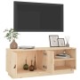 Mueble de TV de madera maciza de pino 105x34x40 cm de vidaXL, Muebles TV - Ref: Foro24-818220, Precio: 81,61 €, Descuento: %