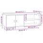 TV-Schrank aus massivem Kiefernholz, 105 x 34 x 40 cm von vidaXL, TV-Möbel - Ref: Foro24-818220, Preis: 91,05 €, Rabatt: %