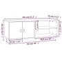 TV-Schrank aus massivem Kiefernholz, 105 x 34 x 40 cm von vidaXL, TV-Möbel - Ref: Foro24-818220, Preis: 89,54 €, Rabatt: %