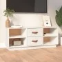TV-Ständer aus massivem Kiefernholz weiß 100x34x40 cm von vidaXL, TV-Möbel - Ref: Foro24-818226, Preis: 71,66 €, Rabatt: %