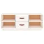 TV-Ständer aus massivem Kiefernholz weiß 100x34x40 cm von vidaXL, TV-Möbel - Ref: Foro24-818226, Preis: 71,66 €, Rabatt: %