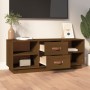 TV-Schrank aus massivem Kiefernholz, honigbraun, 100 x 34 x 40 cm von vidaXL, TV-Möbel - Ref: Foro24-818228, Preis: 85,22 €, ...