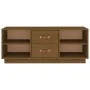 Solid pine wood TV cabinet honey brown 100x34x40 cm by vidaXL, TV Furniture - Ref: Foro24-818228, Price: 71,66 €, Discount: %