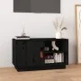 TV-Ständer aus massivem Kiefernholz 70x34x40 cm schwarz 70x34x40 cm von vidaXL, TV-Möbel - Ref: Foro24-818239, Preis: 53,47 €...