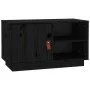 TV-Ständer aus massivem Kiefernholz 70x34x40 cm schwarz 70x34x40 cm von vidaXL, TV-Möbel - Ref: Foro24-818239, Preis: 53,47 €...