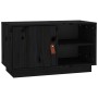 TV-Ständer aus massivem Kiefernholz 70x34x40 cm schwarz 70x34x40 cm von vidaXL, TV-Möbel - Ref: Foro24-818239, Preis: 54,06 €...