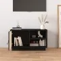 TV-Ständer aus massivem Kiefernholz 70x34x40 cm schwarz 70x34x40 cm von vidaXL, TV-Möbel - Ref: Foro24-818239, Preis: 53,47 €...