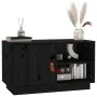 Mueble de TV de madera maciza de pino negro 70x34x40 cm de vidaXL, Muebles TV - Ref: Foro24-818239, Precio: 53,47 €, Descuent...