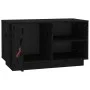 TV-Ständer aus massivem Kiefernholz 70x34x40 cm schwarz 70x34x40 cm von vidaXL, TV-Möbel - Ref: Foro24-818239, Preis: 53,47 €...