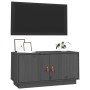 TV-Ständer aus massivem Kiefernholz grau 80x34x40 cm von vidaXL, TV-Möbel - Ref: Foro24-818232, Preis: 61,27 €, Rabatt: %