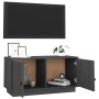 TV-Ständer aus massivem Kiefernholz grau 80x34x40 cm von vidaXL, TV-Möbel - Ref: Foro24-818232, Preis: 61,27 €, Rabatt: %