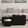 Storage boxes with lid 3 pcs solid black pine wood by vidaXL, Lockers and storage cabinets - Ref: Foro24-818249, Price: 99,80...