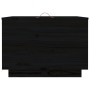 Storage boxes with lid 3 pcs solid black pine wood by vidaXL, Lockers and storage cabinets - Ref: Foro24-818249, Price: 99,80...