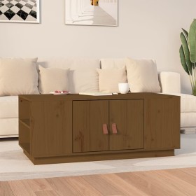 Couchtisch aus massivem Kiefernholz honigbraun 100x50x41 cm von vidaXL, Couchtisch - Ref: Foro24-818258, Preis: 147,68 €, Rab...