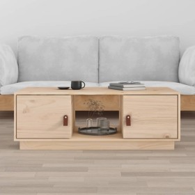 Solid pine wood coffee table 100x50x35 cm by vidaXL, Coffee table - Ref: Foro24-818265, Price: 76,25 €, Discount: %