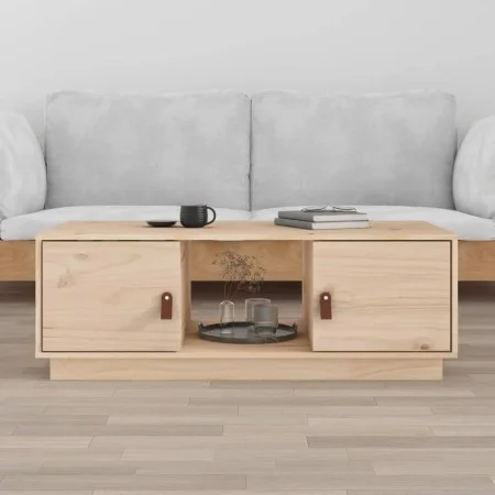 Mesa de centro de madera maciza de pino 100x50x35 cm de vidaXL, Mesas de centro - Ref: Foro24-818265, Precio: 75,19 €, Descue...