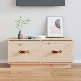 TV-Schrank aus massivem Kiefernholz, 80 x 34 x 35 cm von vidaXL, TV-Möbel - Ref: Foro24-818240, Preis: 61,59 €, Rabatt: %