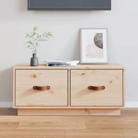 TV-Schrank aus massivem Kiefernholz, 80 x 34 x 35 cm von vidaXL, TV-Möbel - Ref: Foro24-818240, Preis: 61,59 €, Rabatt: %