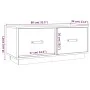 TV-Schrank aus massivem Kiefernholz, 80 x 34 x 35 cm von vidaXL, TV-Möbel - Ref: Foro24-818240, Preis: 61,59 €, Rabatt: %