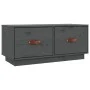 TV-Schrank aus massivem Kiefernholz, grau, 80 x 34 x 35 cm von vidaXL, TV-Möbel - Ref: Foro24-818242, Preis: 57,41 €, Rabatt: %