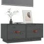 TV-Schrank aus massivem Kiefernholz, grau, 80 x 34 x 35 cm von vidaXL, TV-Möbel - Ref: Foro24-818242, Preis: 57,41 €, Rabatt: %