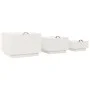 Storage boxes with lid 3 pcs solid white pine wood by vidaXL, Lockers and storage cabinets - Ref: Foro24-818246, Price: 106,7...
