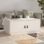 Weißer Couchtisch aus massivem Kiefernholz 80x50x35 cm von vidaXL, Couchtisch - Ref: Foro24-818251, Preis: 79,24 €, Rabatt: %