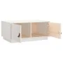 Weißer Couchtisch aus massivem Kiefernholz 80x50x35 cm von vidaXL, Couchtisch - Ref: Foro24-818251, Preis: 79,24 €, Rabatt: %