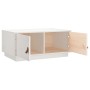 Weißer Couchtisch aus massivem Kiefernholz 80x50x35 cm von vidaXL, Couchtisch - Ref: Foro24-818251, Preis: 80,14 €, Rabatt: %