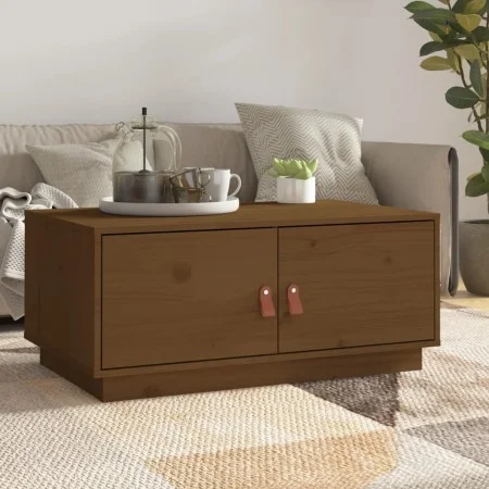 Couchtisch aus massivem Kiefernholz honigbraun 80x50x35 cm von vidaXL, Couchtisch - Ref: Foro24-818253, Preis: 67,40 €, Rabat...