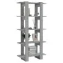 Estantería madera contrachapada gris Sonoma 80x30x160 cm de vidaXL, Librerías y estanterías - Ref: Foro24-813573, Precio: 64,...