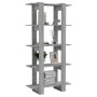 Sonoma-graues Sperrholzregal 80x30x160 cm von vidaXL, Bücherregale und Regale - Ref: Foro24-813573, Preis: 64,95 €, Rabatt: %