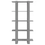 Estantería madera contrachapada gris Sonoma 80x30x160 cm de vidaXL, Librerías y estanterías - Ref: Foro24-813573, Precio: 64,...
