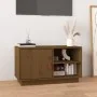 Honey brown solid pine wood TV cabinet 70x34x40 cm by vidaXL, TV Furniture - Ref: Foro24-818238, Price: 65,86 €, Discount: %